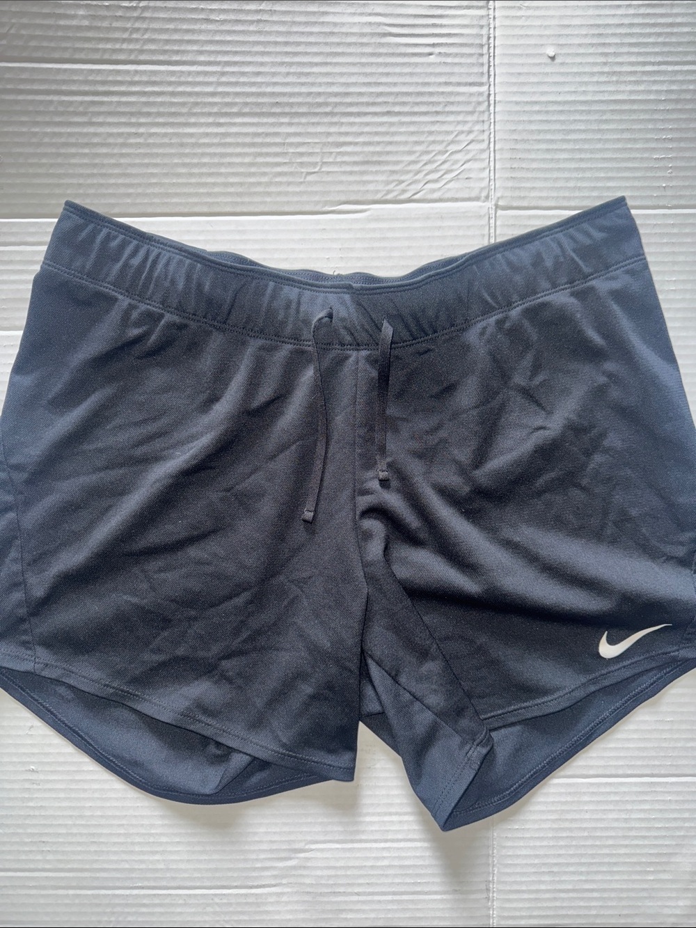 Nike Women's Navy Athletic Shorts with Drawstring